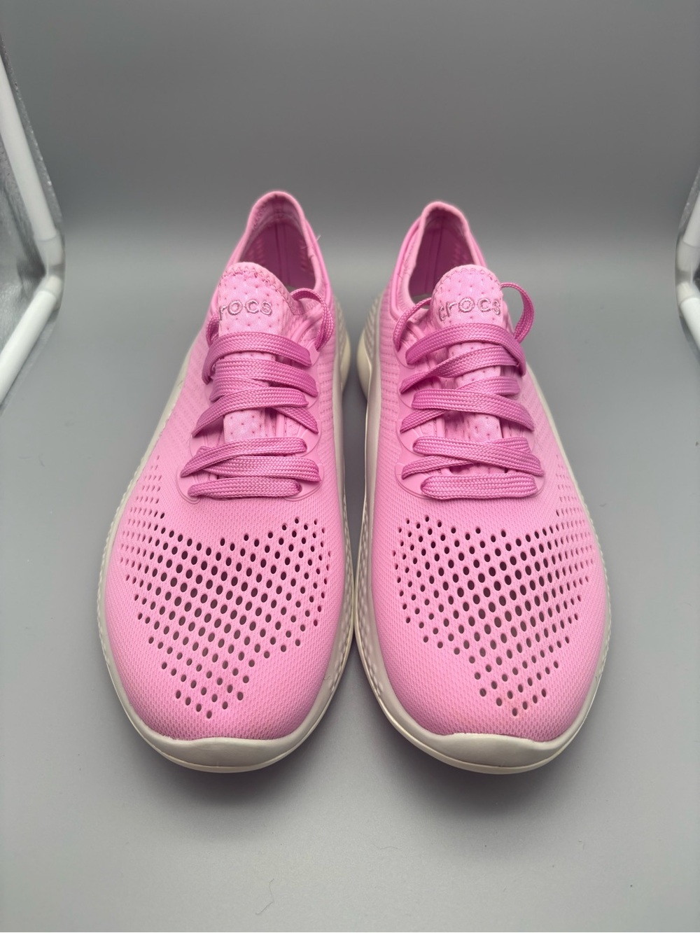 Crocs | LiteRide 360 Pacer Shoes - Pink White ; Womens 10 - Picture 2 of 8